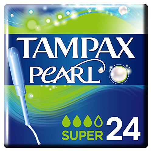 Tampax Pearl Super Tampones Con Aplicador, Se Adaptan A La Forma De Tu Cuerpo, Evitan Pérdidas, 24 Unidades