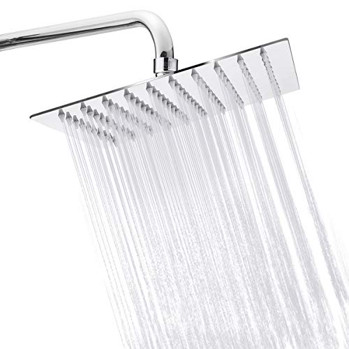 TAPCET Ducha/Placa de Ducha,alcachofa de la Ducha Alcachofas fijas para Ducha 304 Acero Inoxidable,8 Pulgada Ultra-Delgado inyector de Ducha per Cuarto de baño Plaza,Cinco años de garantía TAPCET Ducha/Placa de Ducha,alcachofa de la Ducha Alcachofas fijas para Ducha 304 Acero Inoxidable,8 Pulgada Ultra-Delgado inyector de Ducha per Cuarto de baño Plaza,Cinco años de garantía