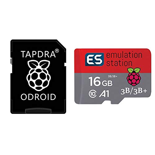 TAPDRA 16G RetroPie 11.000+ Juegos Tarjeta MicroSD para Raspberry Pi 2, 3 y 3B + Estación de emulación Multi Emuladores
