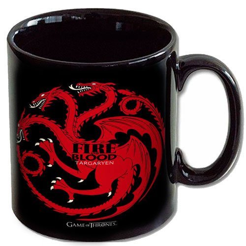Taza ceramica fire and blood targaryen game of thrones