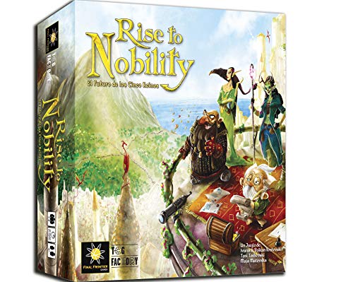 TCG Factory RISE TO NOBILITY Juego de mesa en español para 1 a 6 jugadores. Eurogame de estrategia ambientado en un mundo de fantasía. Juego de tablero.