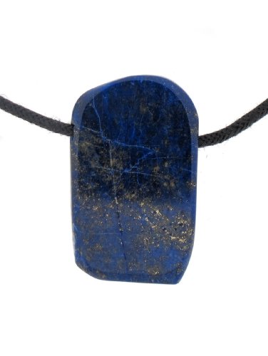 TF Piedra calada superior con agujero: Lapis Lazuli con cinta de tela