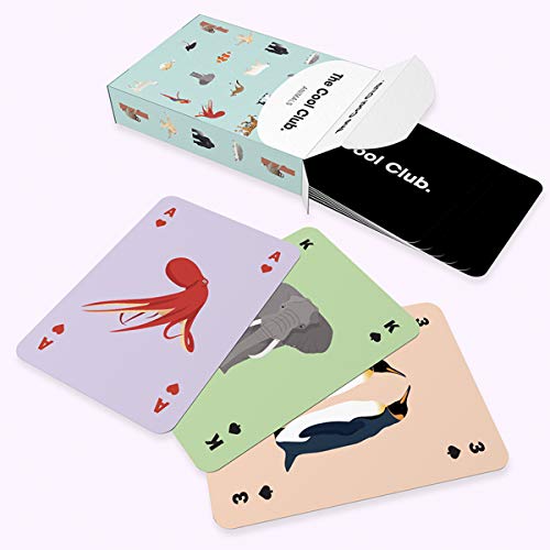 The Cool Club Edicion Animales | Baraja de Cartas Poker | 52 Cartas españolas | Cartas