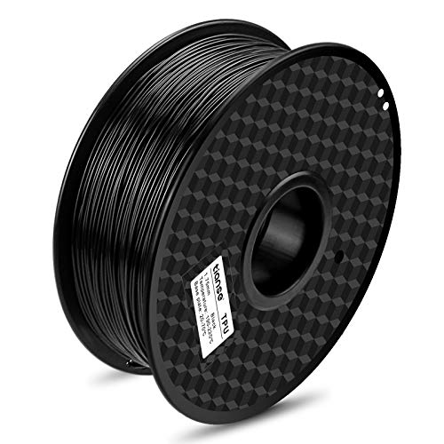 TIANSE Filamento de TPU para la Impresora 3D/Pluma 3D, 1 kg 1,75 mm (Negro)