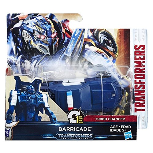 Transformers C1313ES1 de Hasbro, Figura de acción Barricade, Turbo, película Transformers 5