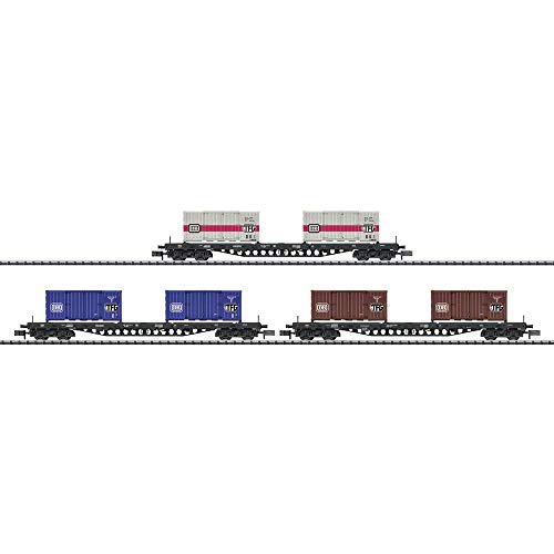 Trix 15961 (e) DB Sgs693 Container Wagon Set (3) IV