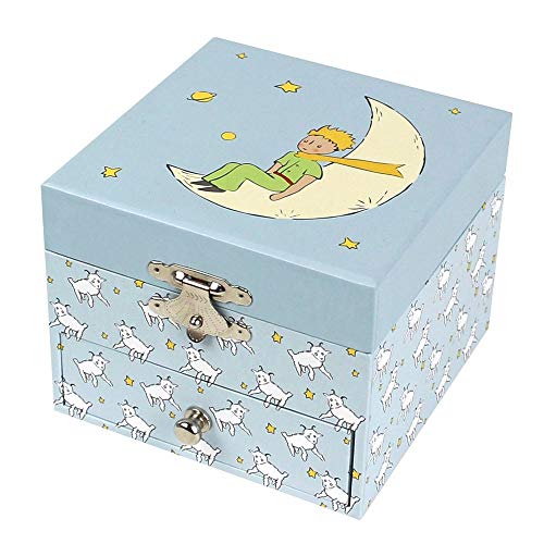 Trousselier - The Little Prince© Saint Exupery - Caja del tesoro y joyería musical - Regalo ideal para niños - Danubio azul musical - Color verde - 2 unidades Trousselier - The Little Prince© Saint Exupery - Caja del tesoro y joyería musical - Regalo ideal para niños - Danubio azul musical - Color verde - 2 unidades