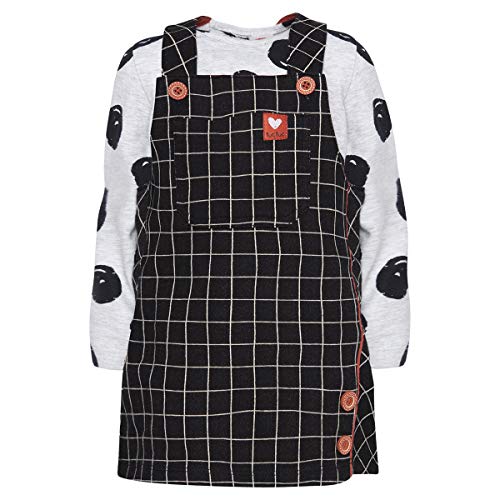 Tuc Tuc Chalk Painting Conj Dots Conjunto Pichi Vaquero y Camiseta de Manga Larga, Negro (Negro 30), 5 años (Tamaño del Fabricante:5A) para Niñas Tuc Tuc Chalk Painting Conj Dots Conjunto Pichi Vaquero y Camiseta de Manga Larga, Negro (Negro 30), 5 años (Tamaño del Fabricante:5A) para Niñas