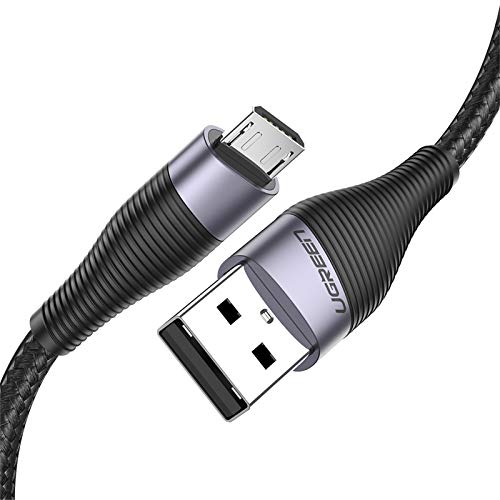 UGREEN Cable Micro USB, 2.4A 18W Cable Carga Rápida QC 3.0/2.0, Cable Android de Nylon, Cable Cargador Datos para Samsung S7 S7 Edge S6 J6+ J4+ A10 A5 Note 5, Huawei P10lite, Xiaomi Redmi6A, PS4(1M) UGREEN Cable Micro USB, 2.4A 18W Cable Carga Rápida QC 3.0/2.0, Cable Android de Nylon, Cable Cargador Datos para Samsung S7 S7 Edge S6 J6+ J4+ A10 A5 Note 5, Huawei P10lite, Xiaomi Redmi6A, PS4(1M)
