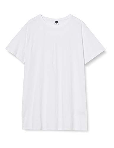Urban Classics Shaped Long tee Camiseta, white, L para Hombre Urban Classics Shaped Long tee Camiseta, white, L para Hombre