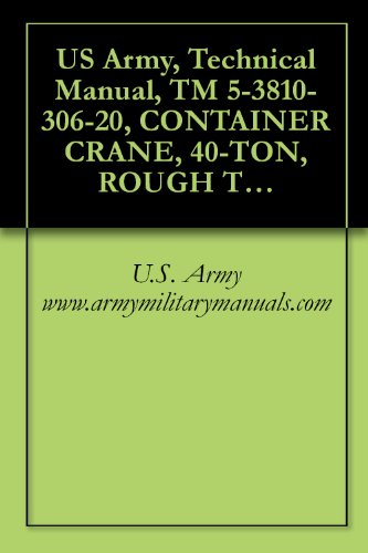 US Army, Technical Manual, TM 5-3810-306-20, CONTAINER CRANE, 40-TON, ROUGH TERRAIN, MODEL RT875CC (NSN 3810-01-205-2716) AND ROUGH TERRAIN, MODEL RT875CCS ... military manauals (English Edition)