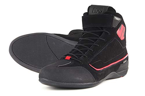 V Quattro Design GP4 WP - Zapatillas para Hombre, Color Negro y Rojo, Talla 47EU-13US