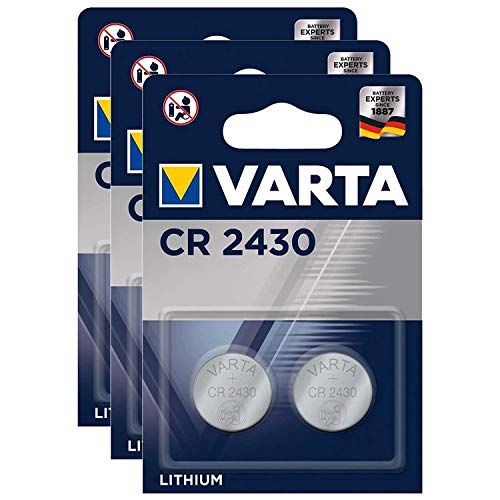 Varta – Lote de 3 Blisters de 2 pilas litio 6430 CR 2430