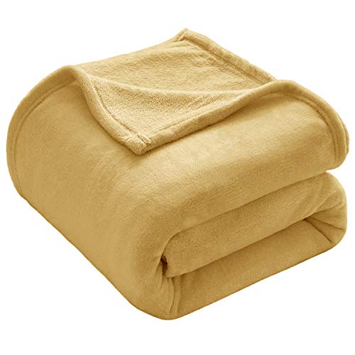 VEEYOO Manta de forro polar de franela, tamaño doble, color amarillo para cama, mantas ligeras y supersuaves y mantas de lujo para adolescentes y niños (mantas de cama de 152 x 201 cm) VEEYOO Manta de forro polar de franela, tamaño doble, color amarillo para cama, mantas ligeras y supersuaves y mantas de lujo para adolescentes y niños (mantas de cama de 152 x 201 cm)