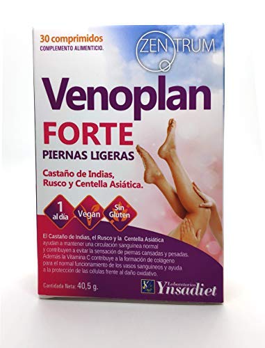 VENOPLAN FORTE + VITAMINA C | CASTAÑO DE INDIAS+ RUSCO + CENTELLA ASIÁTICA –AYUDA A MEJORAR LA CIRCULACIÓN | PIERNAS LIGERAS - 1 CÁPSULA AL DÍA| ZENTRUM VENOPLAN FORTE + VITAMINA C | CASTAÑO DE INDIAS+ RUSCO + CENTELLA ASIÁTICA –AYUDA A MEJORAR LA CIRCULACIÓN | PIERNAS LIGERAS - 1 CÁPSULA AL DÍA| ZENTRUM