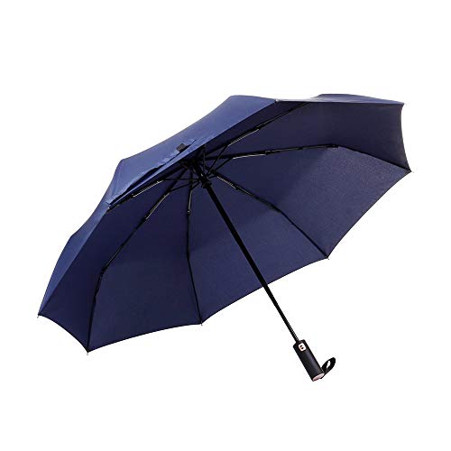 Veperain Paraguas-Paraguas Compacto Plegable, Resistente al Viento, con Tela hidro-Repelente, Pequeño y Ligero – Duradero Paraguas de Viaje (de Azul Marino) Veperain Paraguas-Paraguas Compacto Plegable, Resistente al Viento, con Tela hidro-Repelente, Pequeño y Ligero – Duradero Paraguas de Viaje (de Azul Marino)