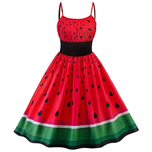 Vestidos de Fiesta para Noche, Dragon868 Vestido de Fiesta con Estampado de SandíA de Cóctel de Baile de Gala, Vestidos de Espagueti, Swing Dresses Vestidos de Fiesta para Noche, Dragon868 Vestido de Fiesta con Estampado de SandíA de Cóctel de Baile de Gala, Vestidos de Espagueti, Swing Dresses