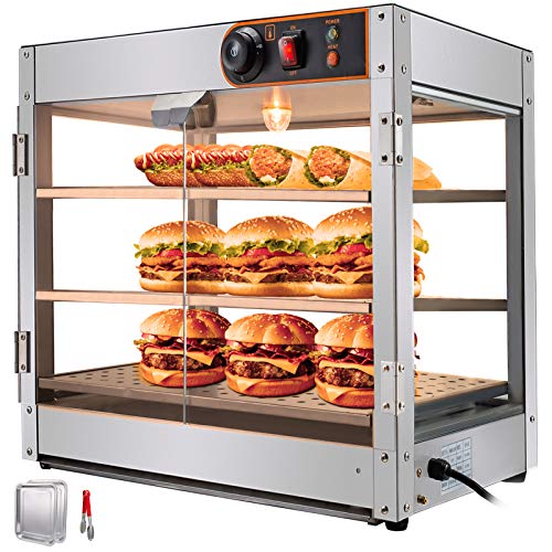 VEVOR Expositor de Pizza Comercial 24 Pulgadas Calefactado para Mostrador de 3 Niveles Calentador de Alimentos Comercial 51x51x61cm Utilizado en Comedores Panaderías Cafeterías Restaurantes VEVOR Expositor de Pizza Comercial 24 Pulgadas Calefactado para Mostrador de 3 Niveles Calentador de Alimentos Comercial 51x51x61cm Utilizado en Comedores Panaderías Cafeterías Restaurantes