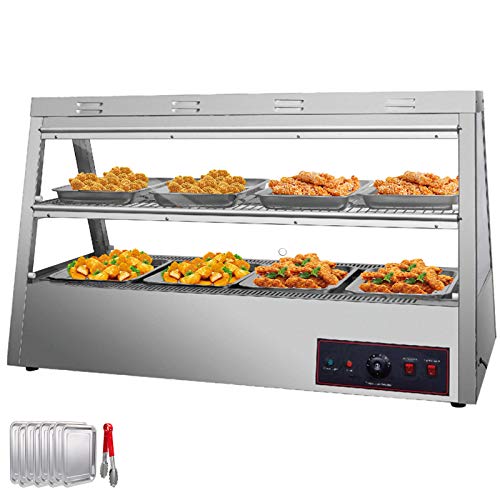 VEVOR Expositor de Pizza Comercial con Puerta Basculante 48 Pulgadas Calefactado para Mostrador de 2 Niveles Calentador de Alimentos Comercial Utilizado en Comedores Panaderías Cafeterías Restaur VEVOR Expositor de Pizza Comercial con Puerta Basculante 48 Pulgadas Calefactado para Mostrador de 2 Niveles Calentador de Alimentos Comercial Utilizado en Comedores Panaderías Cafeterías Restaur