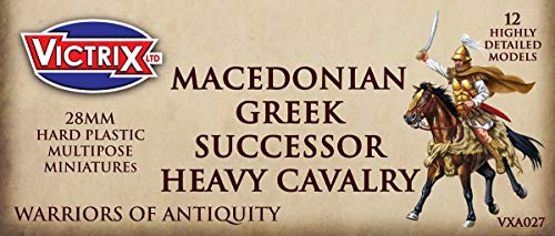 Victrix VXA027 - Caballería Pesada Sucesora Griega Macedonia - Set De 12 Figuras - Miniaturas De Plástico De 28 mm - Guerrero De La Antigüedad Victrix VXA027 - Caballería Pesada Sucesora Griega Macedonia - Set De 12 Figuras - Miniaturas De Plástico De 28 mm - Guerrero De La Antigüedad