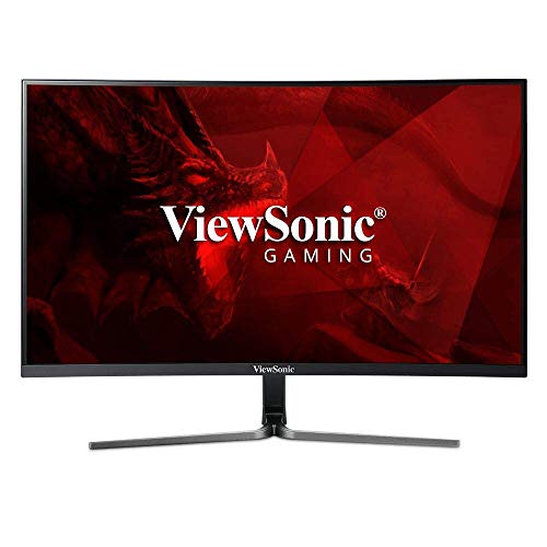 Viewsonic VX2758-PC-MH - Monitor Curved para Juegos (68,6 cm/27", Full HD, FreeSync, 1 ms, 144 Hz, HDMI, DP, Baja Entrada), Color Negro