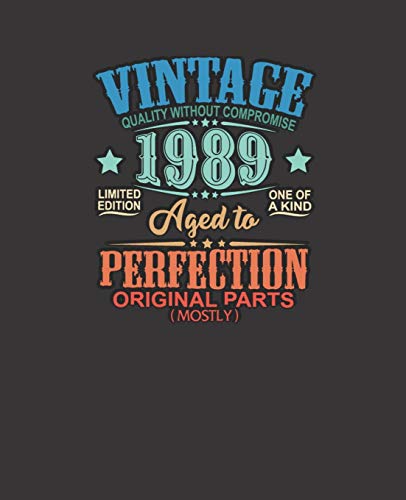 VINTAGE Quality Without Compromise limited edition 1989 one of a kind Aged to Perfection original parts (mostly), 7.5" X 9.25" | COLLEGE RULE LINED | ... typography designed composite notebook