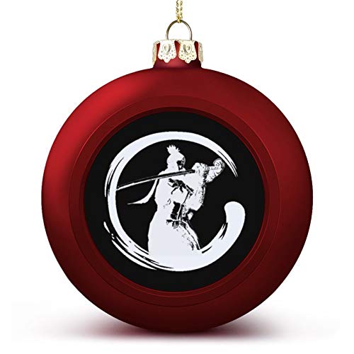 VNFDAS Sekiro Shadows Die Twice Shinobi Enso Light - Adorno de bola de Navidad con decoración de Navidad