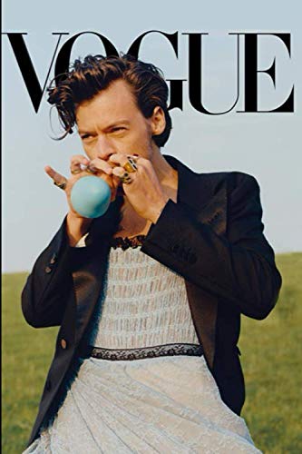 VOGUE: Harry styles Notebook 120 pages | 6" x 9" | Collage Lined Pages | Journal | Diary | For Students, Teens, and Kids | For School, College, University, and Home, Gift