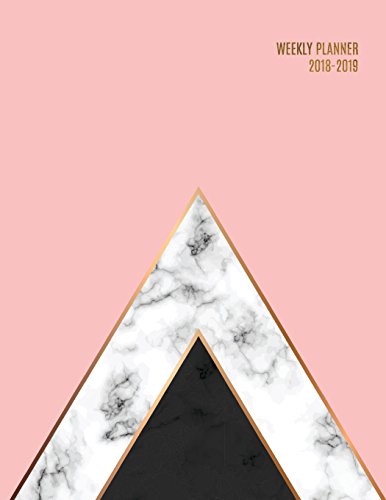 Weekly Planner 2018-2019: Marble + Gold Design | Jul 18 - Dec 19 | 18 Month Mid-Year Weekly View Planner Organizer with Motivational Quotes + To-Do Lists (Weekly View Planners)