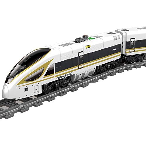 WEERUN Technic City Tren con Pista Set de Construcción, 647 Piezas Bloques- Maqueta de Juguete Tren Eléctrico City Tren de Pasajeros con Luces y Motor - Compatible con Lego