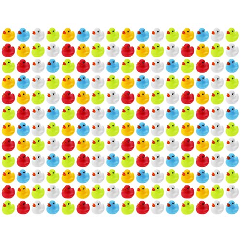 WELLGRO 192 patitos de goma multicolor, cada pato mide 5,5 x 5 cm (diámetro x altura), 5 colores mezclados – amarillo, rojo, blanco, azul y verde WELLGRO 192 patitos de goma multicolor, cada pato mide 5,5 x 5 cm (diámetro x altura), 5 colores mezclados – amarillo, rojo, blanco, azul y verde