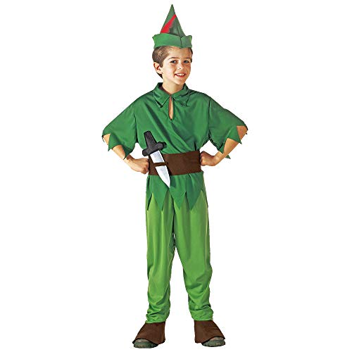 WIDMANN Disfraz de Peter Pan para niños de 11 a 13 años, 158 cm, talla grande (W3806-L)