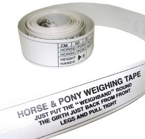 William Hunter Equestrian - Cinta métrica para Caballos y Ponis (Contorno en cm, Peso en Kilos y Libras y Altura en Manos) William Hunter Equestrian - Cinta métrica para Caballos y Ponis (Contorno en cm, Peso en Kilos y Libras y Altura en Manos)