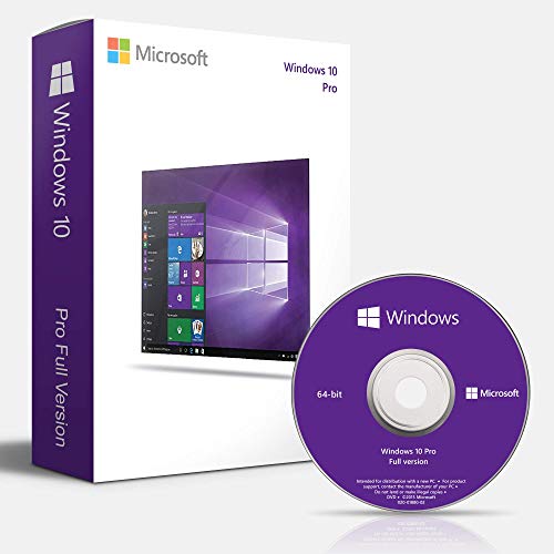 Windows 10 Professional 64 Bits OEM DVD - Licencia Windows 10 Pro 64 Bits Español