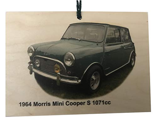 Witherden's Workshop Morris Mini Cooper S 1071cc 1964 - Placa de Madera (105 x 148 mm)