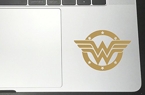 Wonder Woman Star - Pegatinas de Vinilo para Parachoques de Coche, Ventana, MacBook y Ordenador portátil