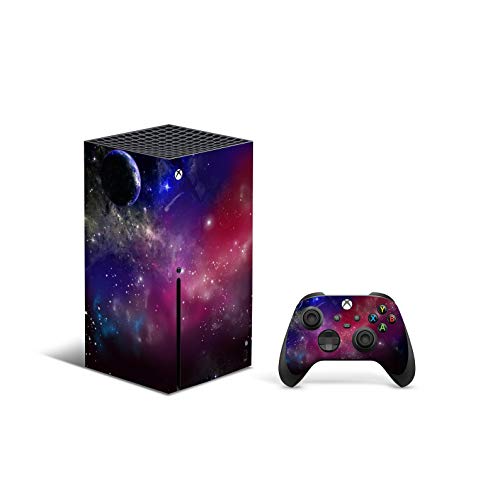 X1 Series X Console Controller Skin De 46 North Design, La Misma Calidad De Calcomanía Para Automóviles, Planetas Universo Espacio Cielo Cosmos Blue Sky, Alta Calidad, Duradera, Fabricado En Canadá