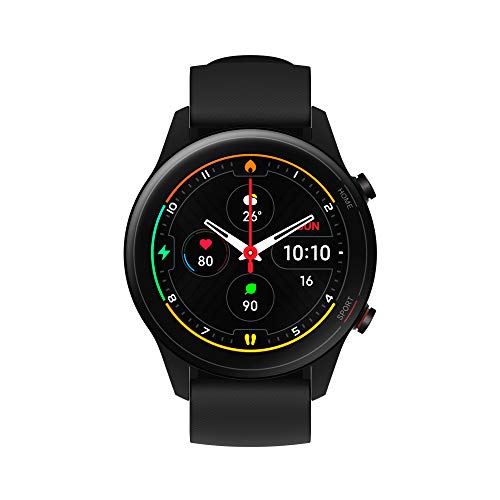 Xiaomi Mi Watch Pantalla 1.39" AMOLED, Medición de Nivel de oxígeno en Sangre, y seguimiendo de 100+ Ejercicios, Color Negro