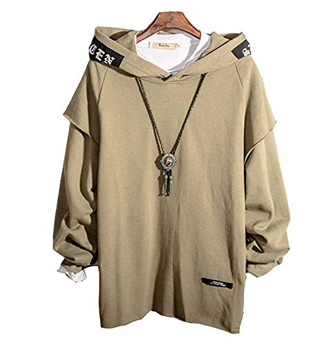 XIAOYAO Hombre Sudadera con Capucha Deportiva Manga Larga Hoodie Camisa de Entrenamiento Casual (Verde, 3XL (Altura: 185-190 cm-Peso: 73-80 kg))