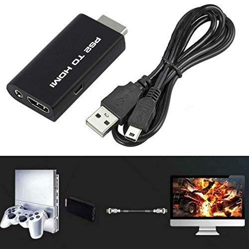 XuBa - Cable Adaptador para Sony Playstation 2 PS2 a HDMI (HD)