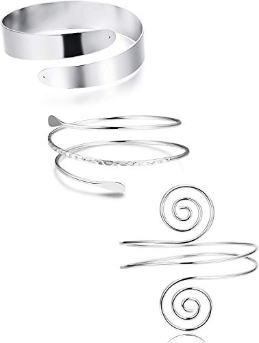 YADOCA 3 Piezas Minimalista Bobina de Metal Brazalete Superior Brazalete Brazo Abierto Brazalete de la Pulsera para Las Mujeres YADOCA 3 Piezas Minimalista Bobina de Metal Brazalete Superior Brazalete Brazo Abierto Brazalete de la Pulsera para Las Mujeres