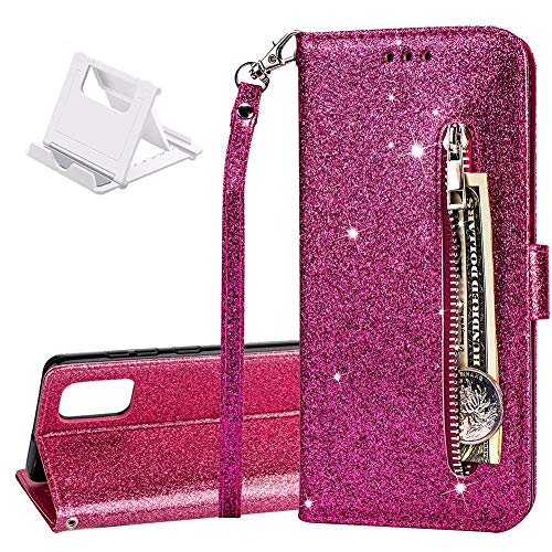 Yobby - Funda con tapa para Samsung Galaxy A31, color rosa y rojo Yobby - Funda con tapa para Samsung Galaxy A31, color rosa y rojo