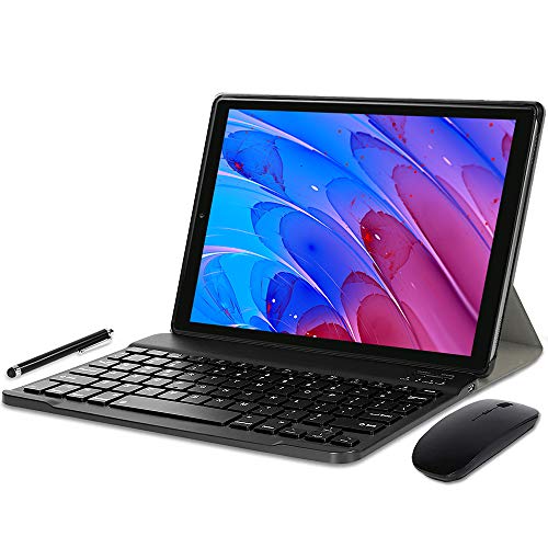 YOTOPT U10 Tablet 10 Pulgadas Android 10.0 con Teclado y Ratón, Octa-Core, 64GB ROM, 4GB RAM, 4G LTE Dual SIM, WiFi/GPS/Bluetooth/Type-c, Color: (Gray)