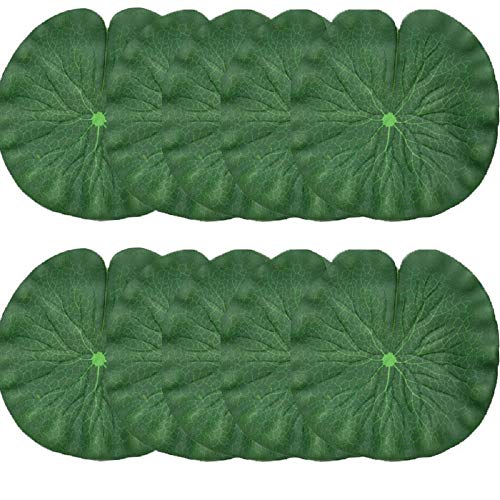 Yue Qin Hoja de Loto Artificial Hojas de Loto de Espuma Flotante Artificial Hojas de Lirio de Agua para Jardín de Casa, Terraza, Estanque, Piscina, Boda, Decoración Yue Qin Hoja de Loto Artificial Hojas de Loto de Espuma Flotante Artificial Hojas de Lirio de Agua para Jardín de Casa, Terraza, Estanque, Piscina, Boda, Decoración