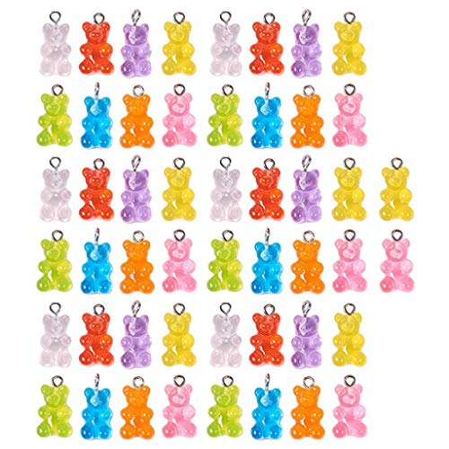 Yunnan Candy Bear Cute Resin Charms DIY Patch Findings Gummy Earrings Llavero Collar