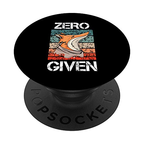 Zero Fox given fucks folla divertido dicho regalo PopSockets PopGrip: Agarre intercambiable para Teléfonos y Tabletas