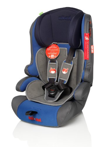 ZOE&JOE Scandinavian ZJ213 Silla de coche para niños - Grupos 1, 2 Y 3 de 9-36 kg AZUL y GRIS. Normativa Europea ECE R44/04