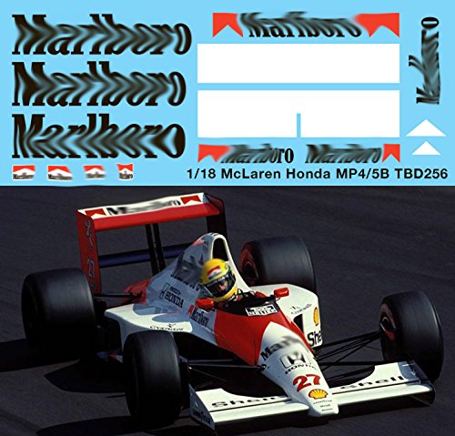 1/18 McLaren Honda MP4/5B F1 Ayrton Senna A. Prost Decals TB Decal tbd256