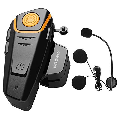 1x BT S2 Intercomunicador Casco Moto, BETOWEY 1000m Bluetooth Headset Motorcycle Intercom Manos Libres Moto Auriculares (Paquete 1, Micrófono Duro) 1x BT S2 Intercomunicador Casco Moto, BETOWEY 1000m Bluetooth Headset Motorcycle Intercom Manos Libres Moto Auriculares (Paquete 1, Micrófono Duro)