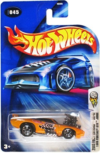 2003 First Editions -#33 1969 Pontiac GTO Judge Black Inside Blower #2003-45 Collectible Collector Car Mattel Hot Wheels 1:64 Scale by Hot Wheels